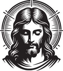 Jesus Stylized Vector Illustration Graphic