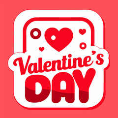 Valentine's Day with love symbols icon sign silhouette vector illustration with fun brush ink typography for photo overlays t-shirt print flyer poster design