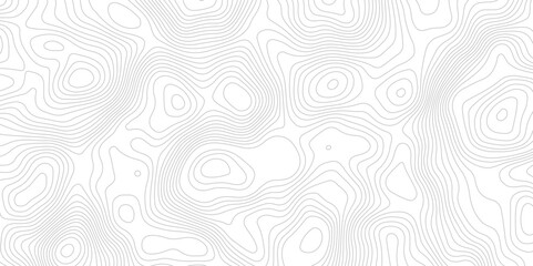 Fototapeta premium Modern design with White background with topographic wavy pattern design.paper texture Imitation of a geographical map shades. topography line map. Vintage outdoors style