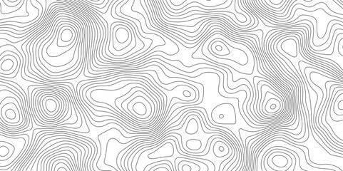 Modern design with White background with topographic wavy pattern design.paper texture Imitation of a geographical map shades. topography line map. Vintage outdoors style

