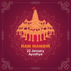 Ram mandir Hindu temple in Ayodhya Shri Ram Janmabhoomi