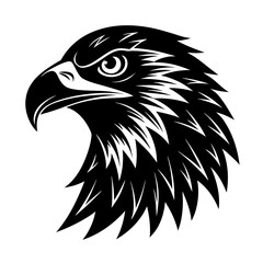 Eagle Head Silhouette vector illustration
