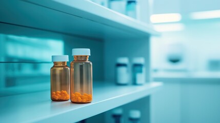 Close-up of an empty medicine cabinet. drug shortages, healthcare crisis, healthcare supply chain management, challenges, public health, medical supply procurement, emergency response