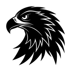Eagle Head Silhouette vector illustration