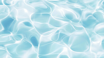 Fototapeta premium Tekstura niebieskiej wody, z odblaskami światła, tło generative ai 