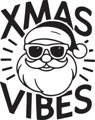 Xmas Vibes Stylized Vector Illustration Graphic