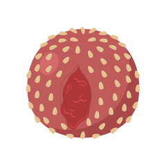 Strawberry Flavored Onde Onde in Stunning Vector – A Taste of Indonesia