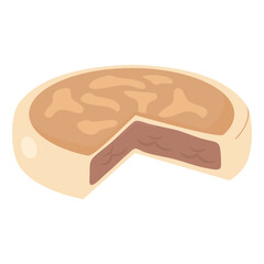 Vector Design of Teflon Bakpia: Traditional Indonesian Treat