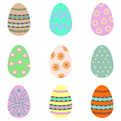 Easter eggs set