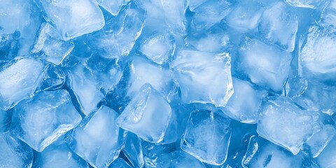 Stunning Frozen Water Crystals Ice Blocks Textured Background