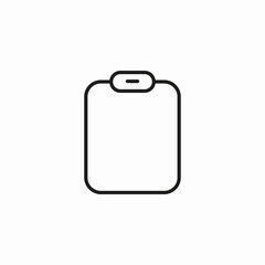 clipboard file icon sign vector