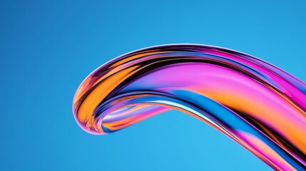3D technology abstract art dynamic fluid kv background creative design