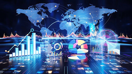 Global communications network concept Diversity business.