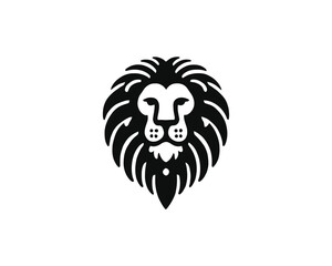 lion head mascot logo