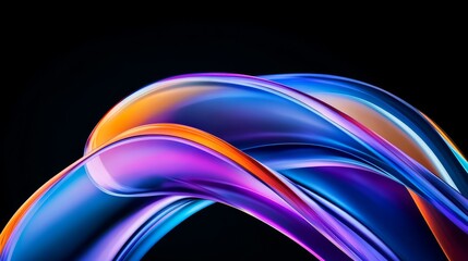3D technology abstract art dynamic fluid kv background creative design