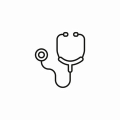 stethoscope doctor icon sign vector