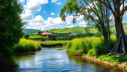 Obraz premium latest river photo design