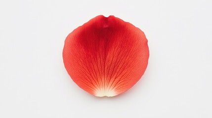 A red flower petal is shown in the center of the image