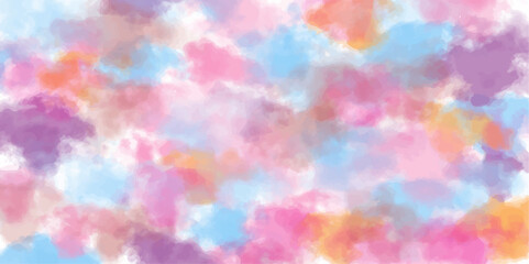 Abstract cloudy sky background. Abstract colorful watercolor background. Vintage style. Hand painted texture. creative blur, smoky, Cloudy, white, splash, illustration, heaven, sky, brush, soft, light
