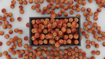 apples on container 4k photo