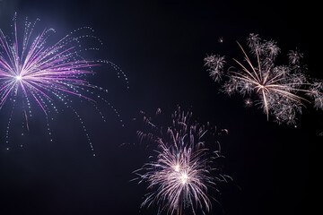 Experience an absolutely stunning and breathtaking fireworks display in the night sky