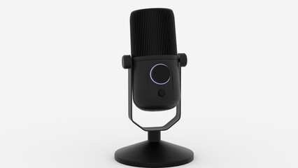 microphone on white background