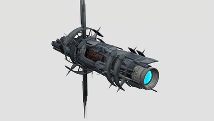 orbital camera crash view with white background