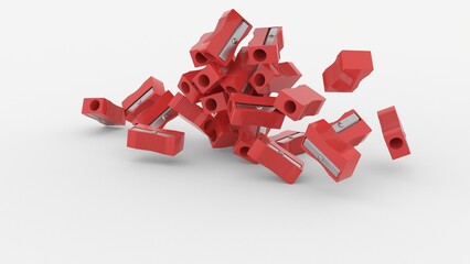 pencil sharpener on white background