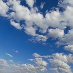 blue sky with clouds