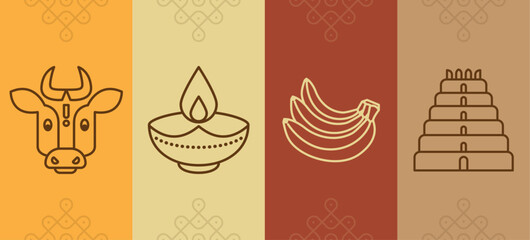 Thai Pongal Tamil New Year Banner 