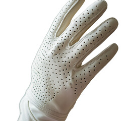 Fototapeta premium a white glove with black fingers on a transparent background, PNG image, PNG file, Generative art.
