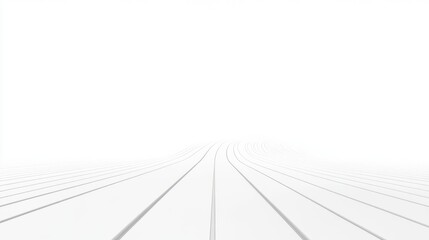 Abstract white lines converging to vanishing point.