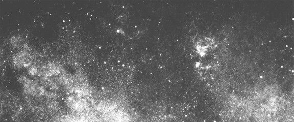 Vector white grunge abstract with scratches and dust black background.