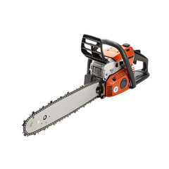 Chainsaw isolated on a PNG transparent background