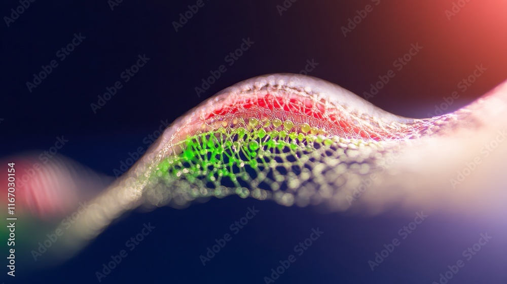 Wall mural abstract macro photography colorful network structure intricate web like pattern vibrant hues