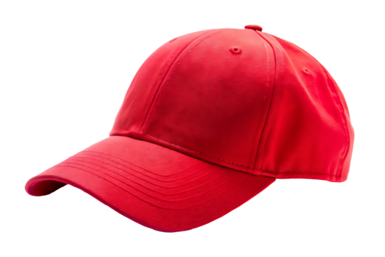 red cap hat isolated on white background PNG.AI GENERATED