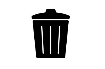 ゴミ箱のアイコン　黒