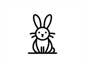 illustration of a cartoon rabbit