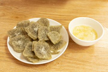 Chinese Beijing food snack fried enema