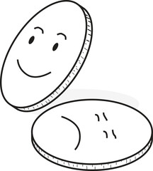 Happy and Sad Coins Dzigh style 1
