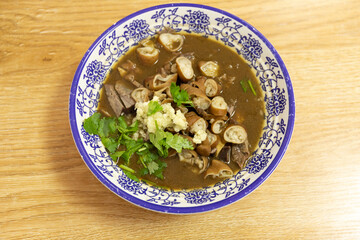 Beijing, China delicacies boiled in gravy