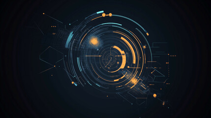 A futuristic abstract technology background with intricate digital patterns and luminous elements, symbolizing the complexity of modern digital systems.