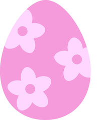 Easter egg icon.
Pastel colored easter eggs flat vector.
Transparent background.