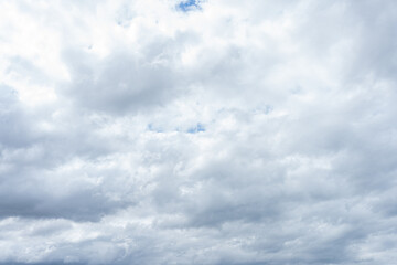 Overcast Sky Fluffy Clouds Natural Background Meteorology Weather