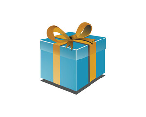  3d Christmas Gift box vector illustration