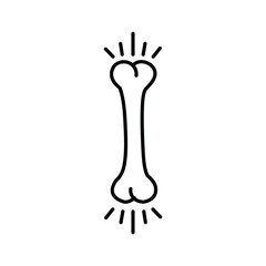Bone Density icon from health check collection. Simple line Bone Density icon for templates, web design