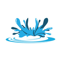 Obraz premium Water Splash Vector Illustration