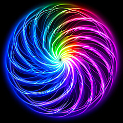colorful abstract swirl