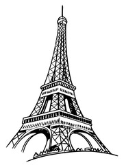 Fototapeta premium eiffel tower illustration