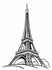 Obraz premium eiffel tower illustration